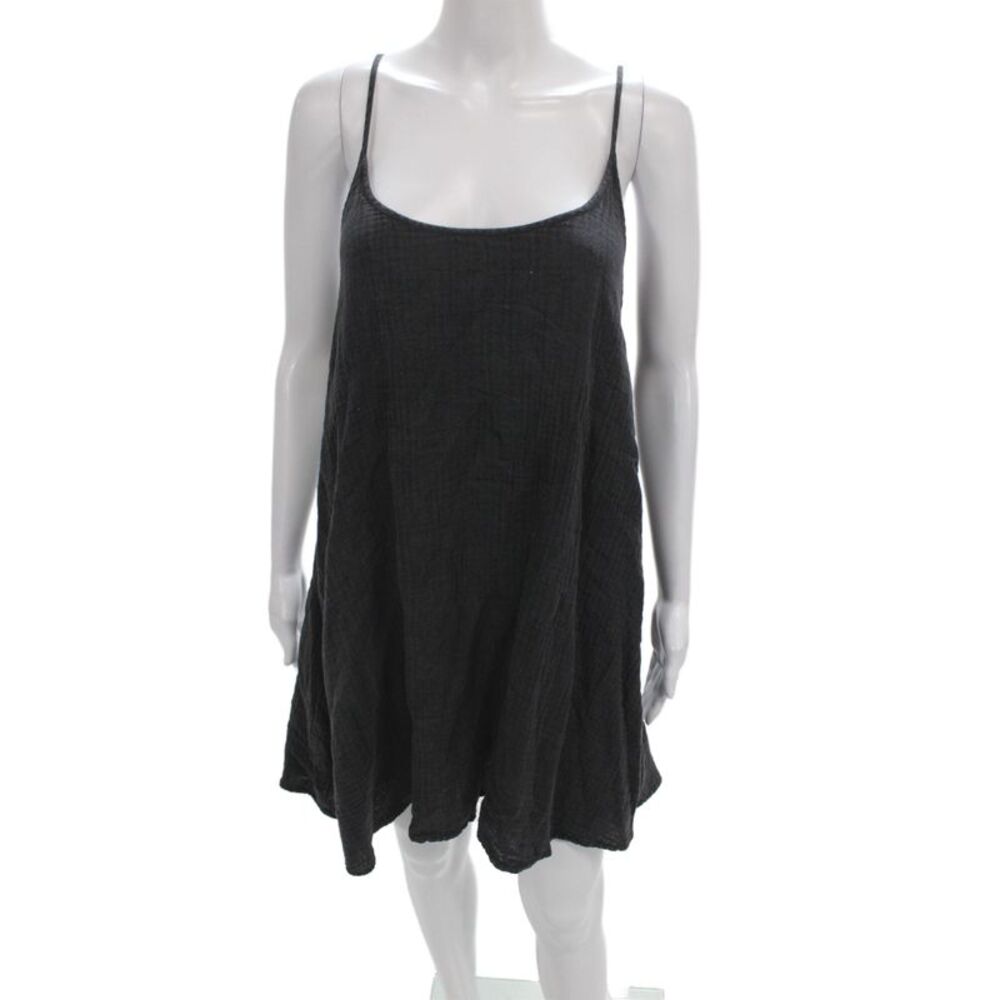 Z Supply Women Black Mini Scoop Neck Sleeveless Cotton Dress Size S